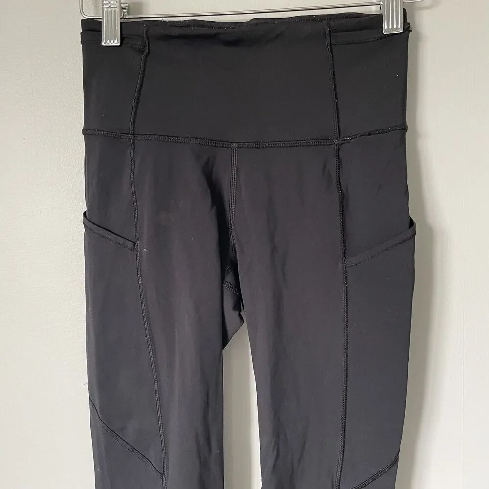 Lululemon Swift Speed High Rise Tight Leggings Black Athletic Activewear Size 2